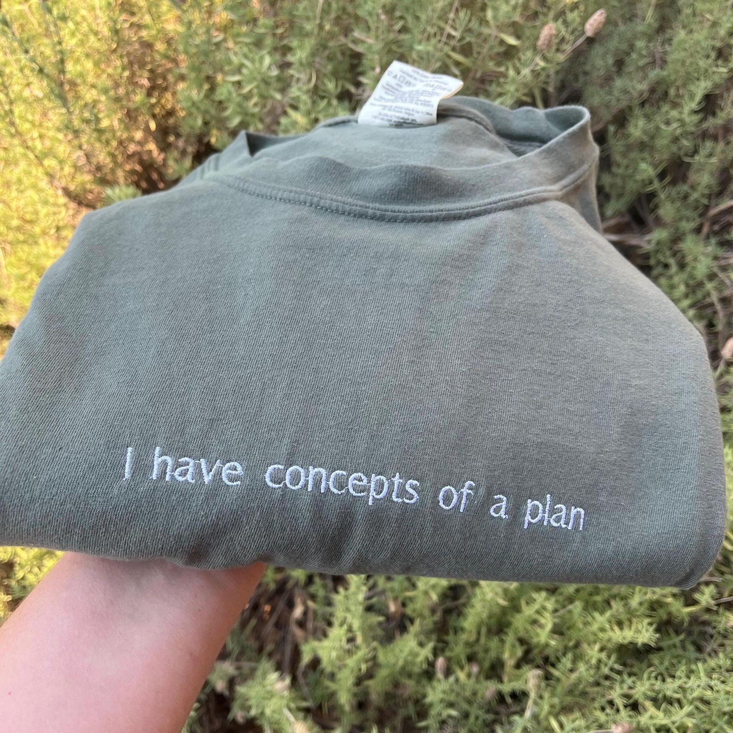 I have concepts of a plan embroidered t-shirt // funny political tee // gift for democrat //