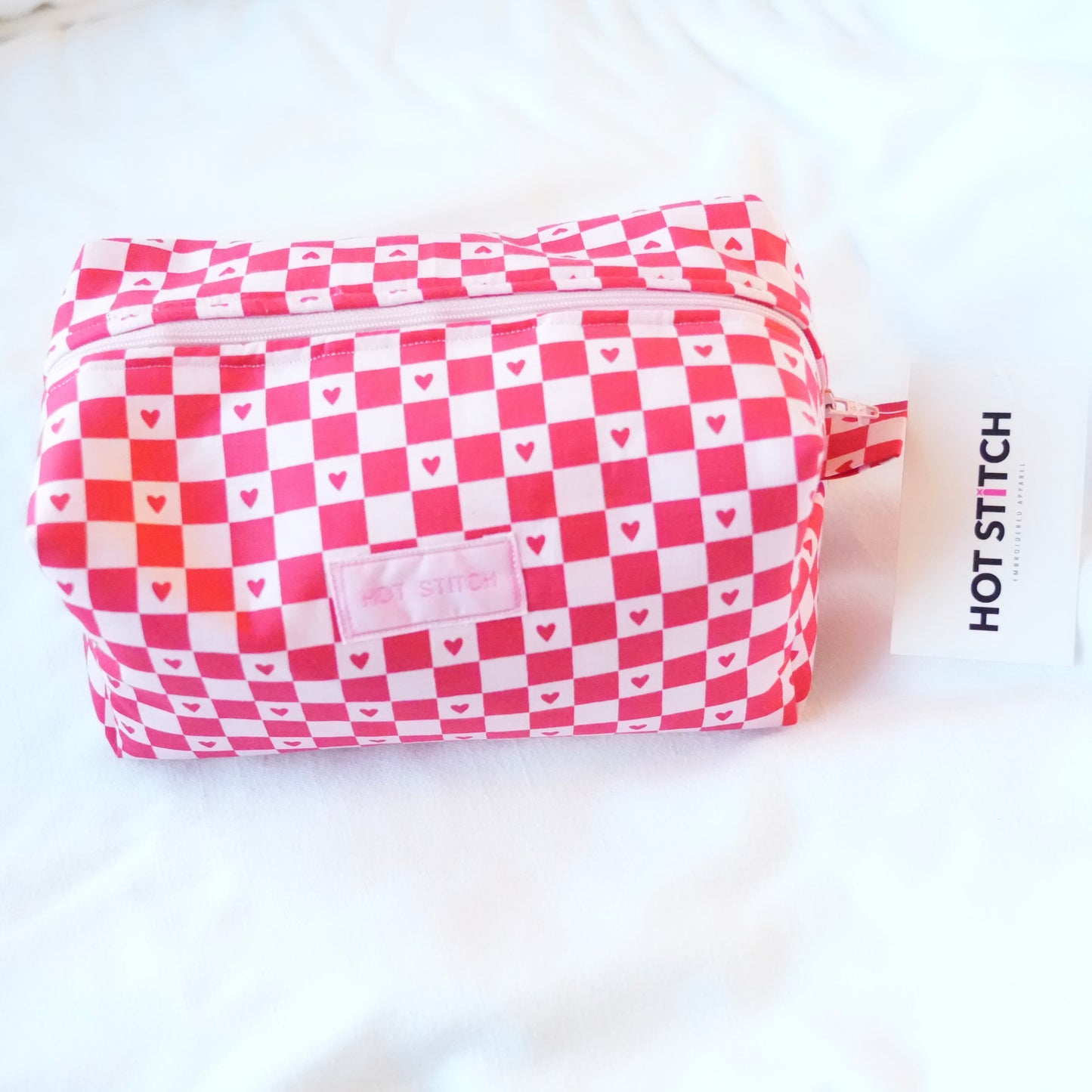 Checkered Heart Pouch