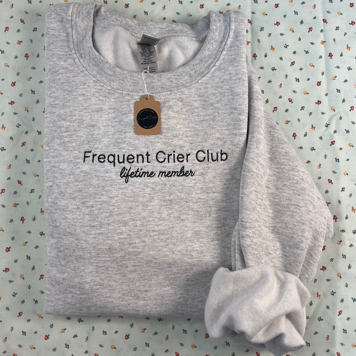 Frequent Crier Club Embroidered Crewneck