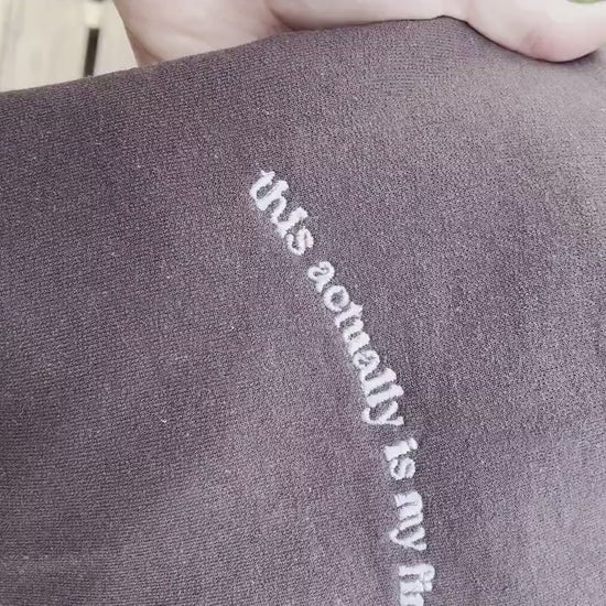 This Actually Is My First Rodeo // Embroidered Sweatshirt
