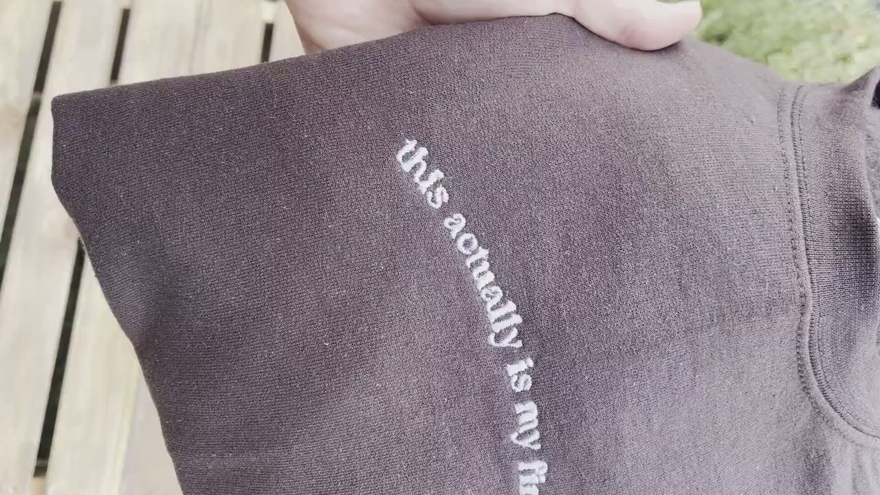 This Actually Is My First Rodeo // Embroidered Sweatshirt